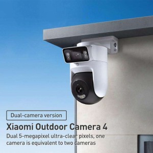 Caméra extérieure avancée 4 MJSXJ10HL Double capteur 5MP 3K Ultra HD IP66 étanche avec suivi IA et WiFi 6