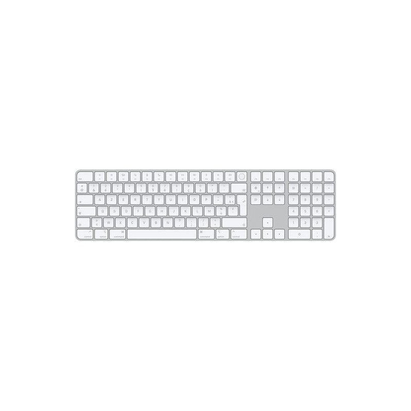Apple Magic Keyboard avec Touch ID et pavé numérique (2024) - Blanc