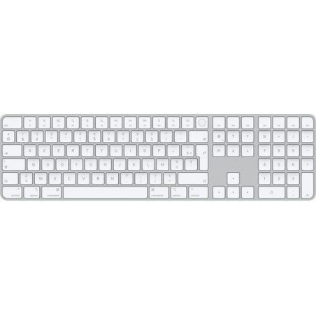 Apple Magic Keyboard avec Touch ID et pavé numérique (2024) - Blanc