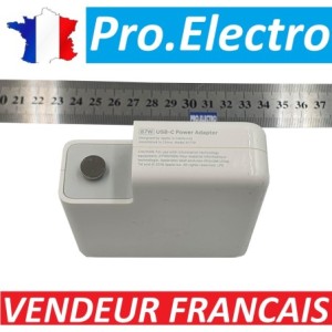 Original:Chargeur Alimentation Apple USB Type C Macbook Pro 15pouce 87W A1719 A1707 A1990 A2141