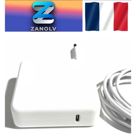 Chargeur Macbook 87w USB-C 20.2V 4.3A / 9V 3A / 5.2V 2.4A