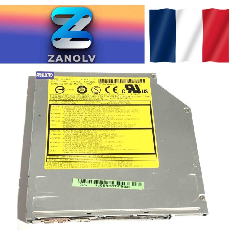 Graveur DVDRW CDRW Ata 12.7mm pour macbook
