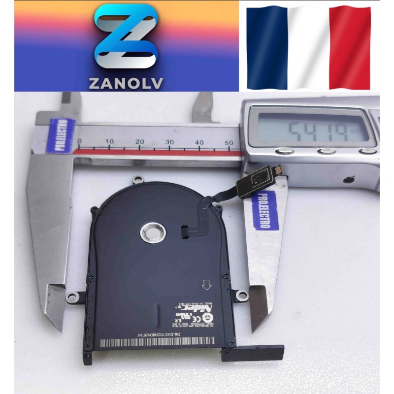 Ventilateur CPU fan APPLE Macbook Pro 13inch Retina Late 2012 emc 2557 A1425 Côté gauche CC120K04A 610-0170-A