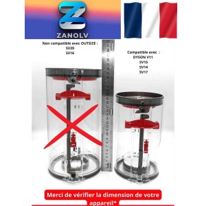 Original:BAC RECUPERATION BIN Aspirateur Dyson V15 SV22 Detecte bocal